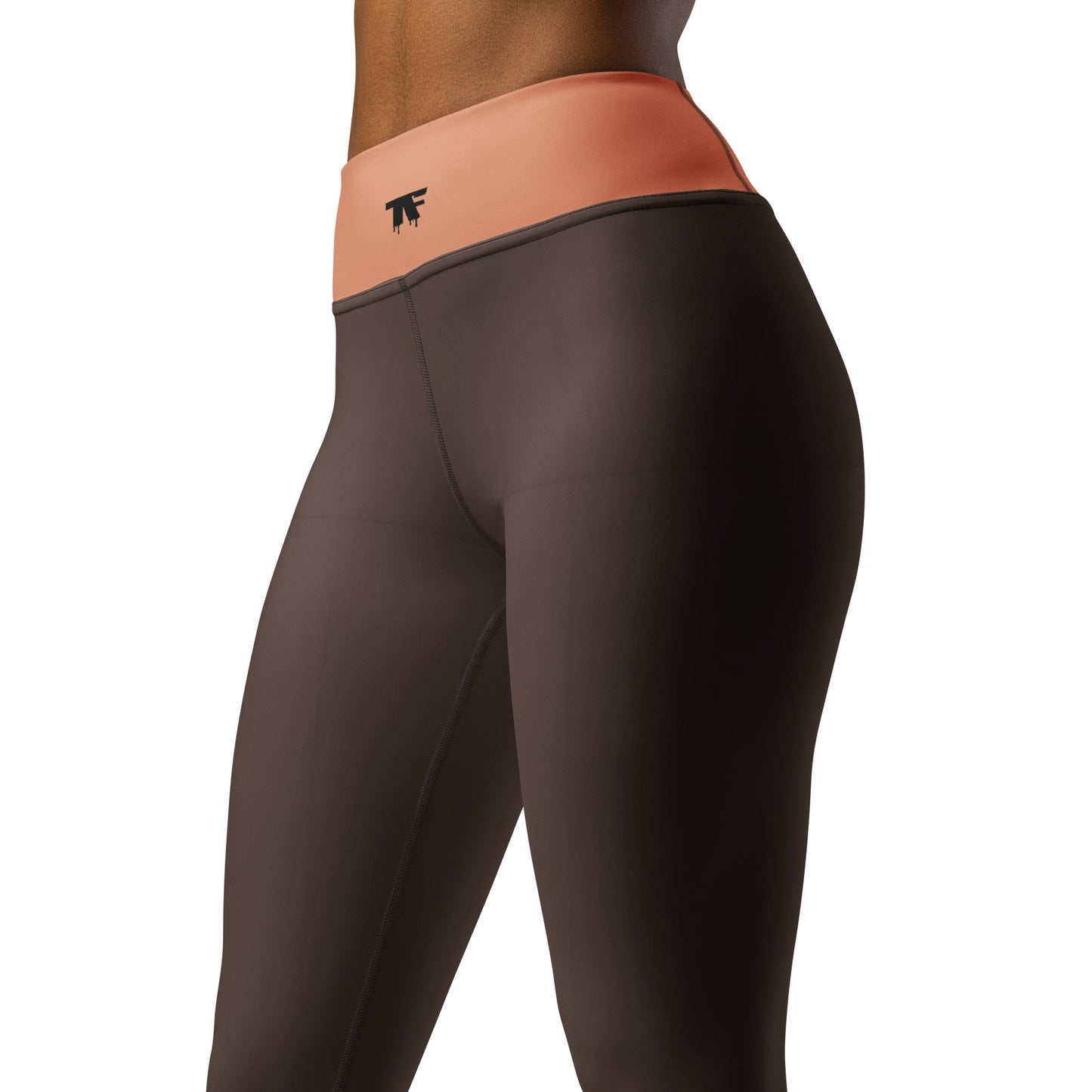 Yoga Leggings Brown & Melon | Limited Edition TheFamous Studio