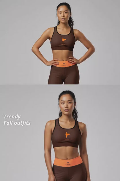 Sports Bra Surf Brown & Orange | Limited Edition