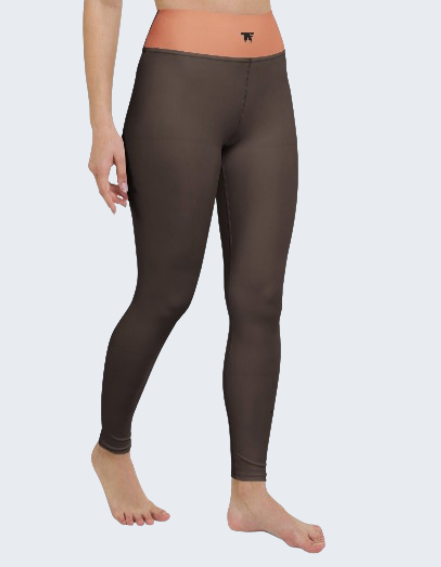 Yoga Leggings Brown & Melon | Limited Edition TheFamous Studio