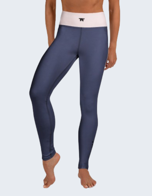 Yoga Leggings Dark Lavender & Pink | Limited Edition TheFamous Studio