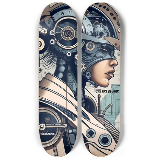 Wall Art X2 Skate Decks - The Art of War BoardPusher